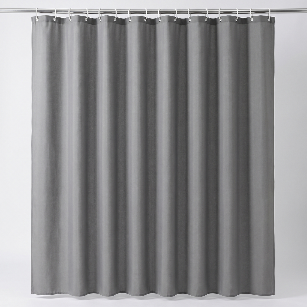 On-The-Go Shower Curtain product shot on white background