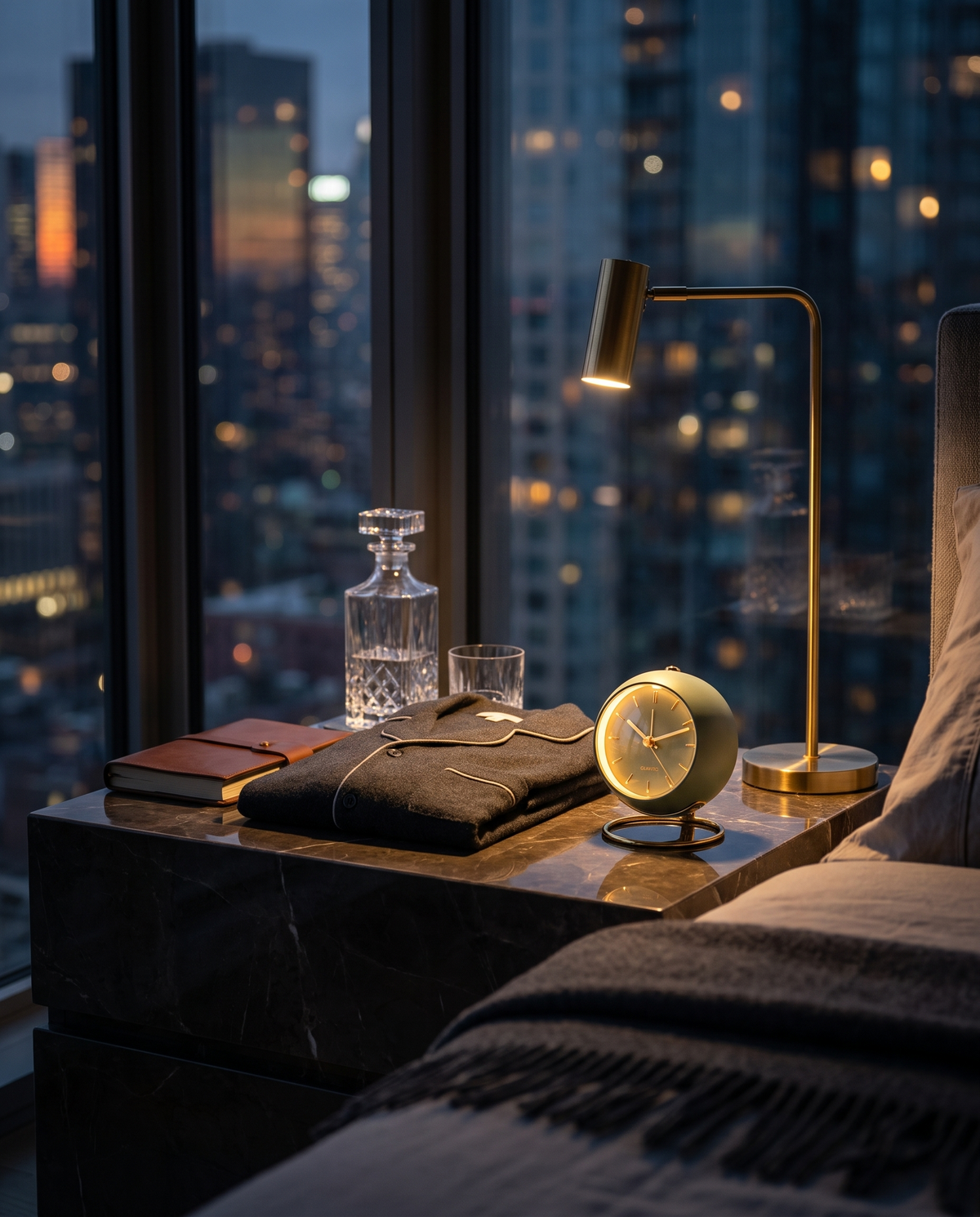 Signature Digital Alarm Clock in use