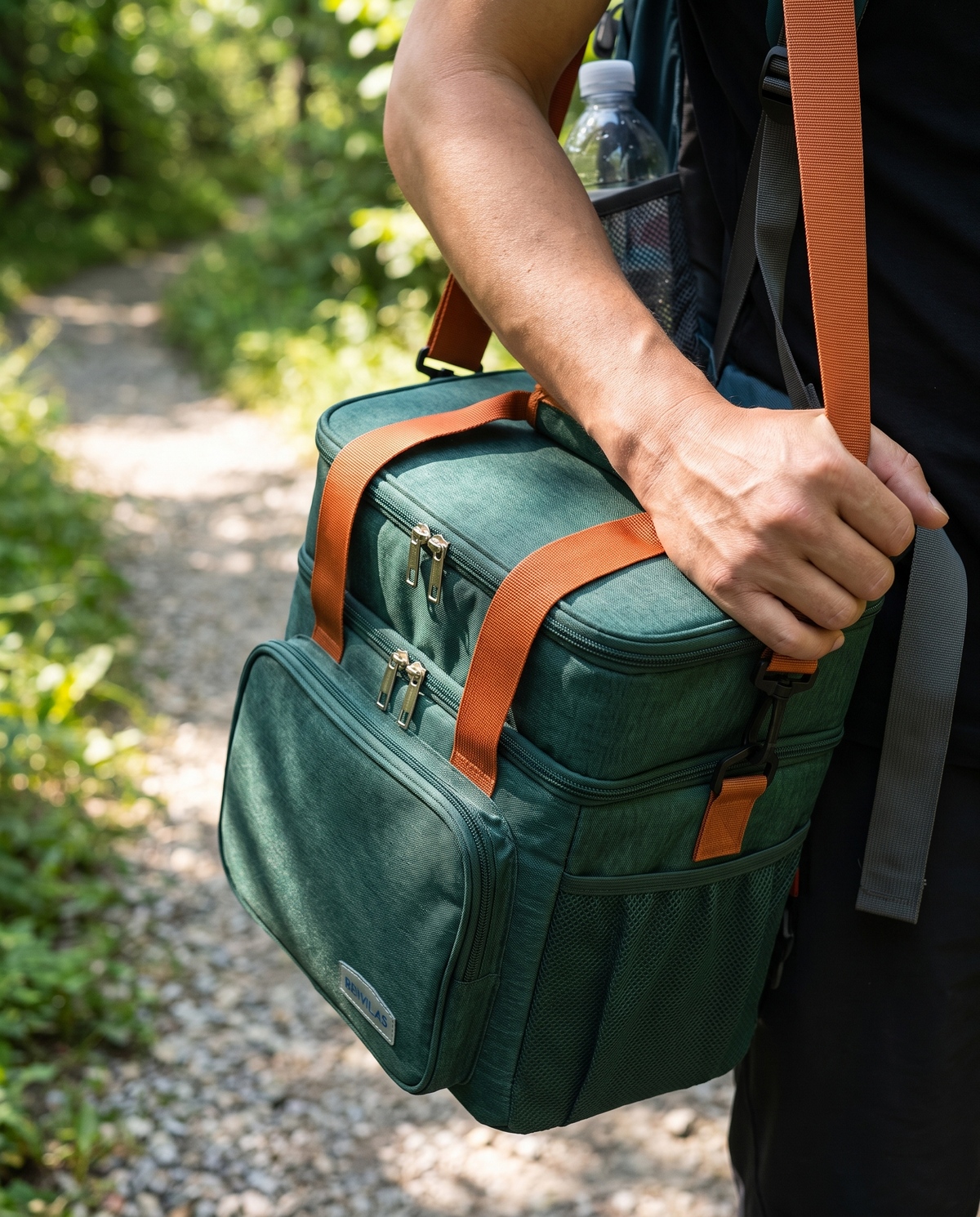 Eco-Friendly Heavy Duty Insulated Cooler Bag in use