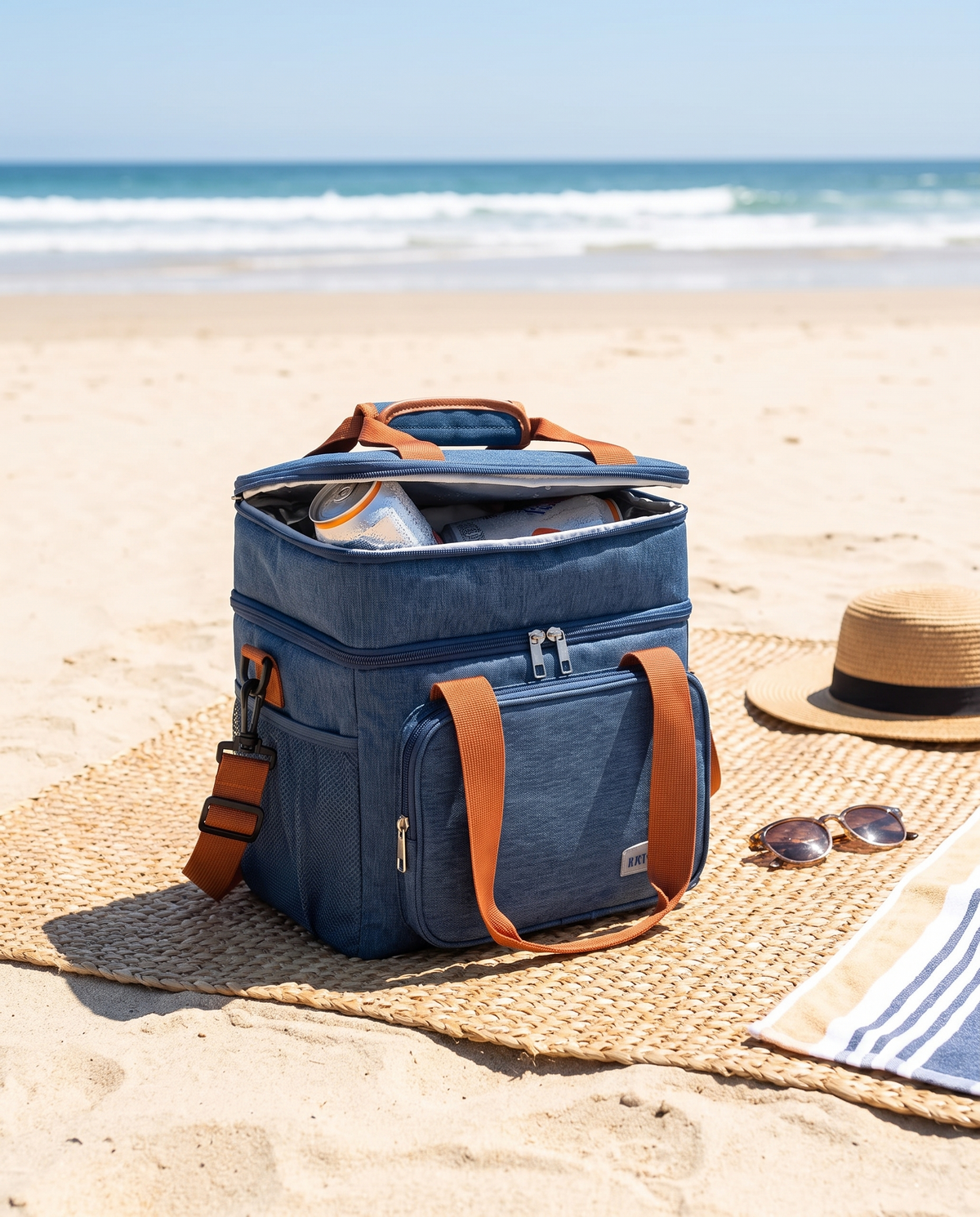 Eco-Friendly Heavy Duty Insulated Cooler Bag in use