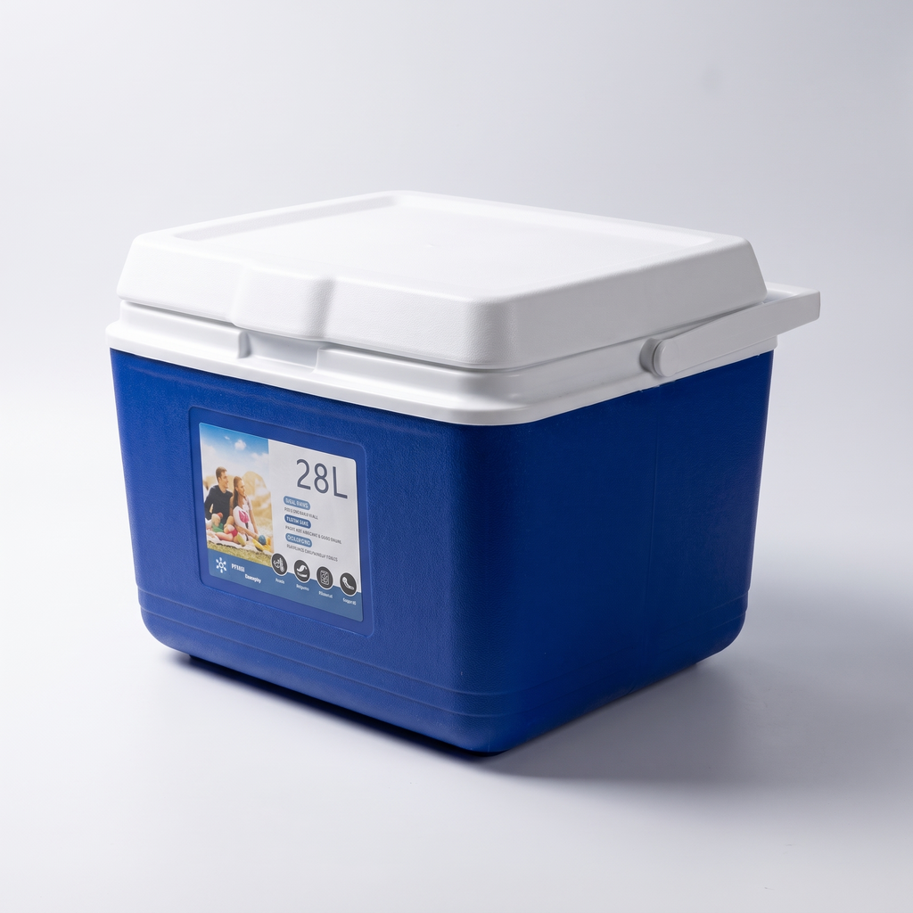 Low-Profile Insulated Portable Cooler product shot on white background