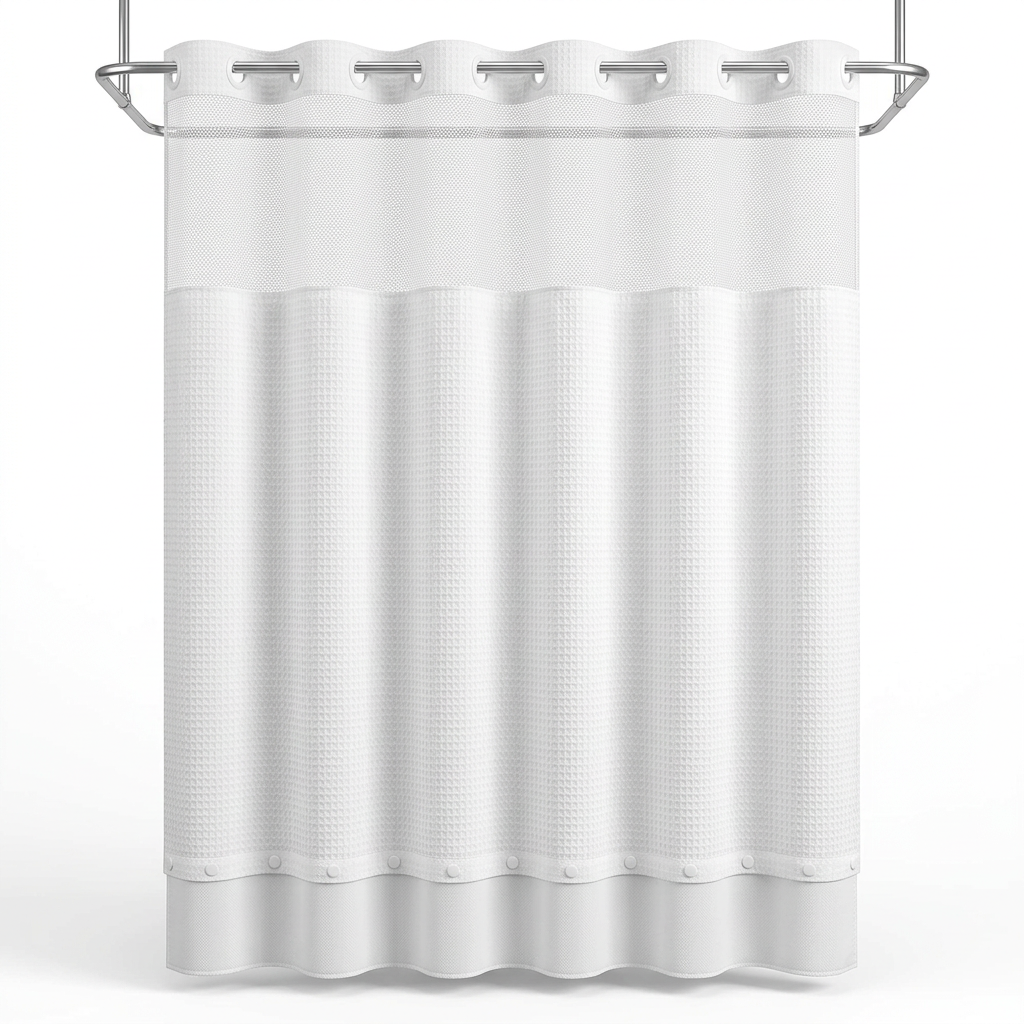 Statement Shower Curtain - white background studio shot