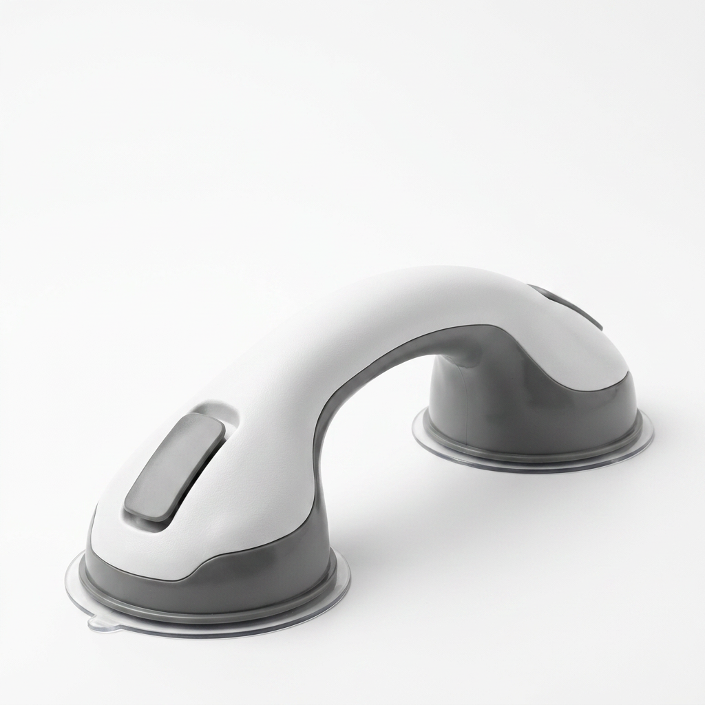 Curated Suction Shower Grab Bar - white background studio shot