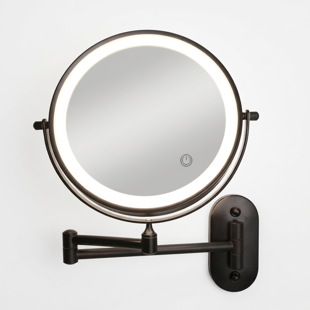 Home-Series Rechargeable LED Vanity Mirror - white background studio shot