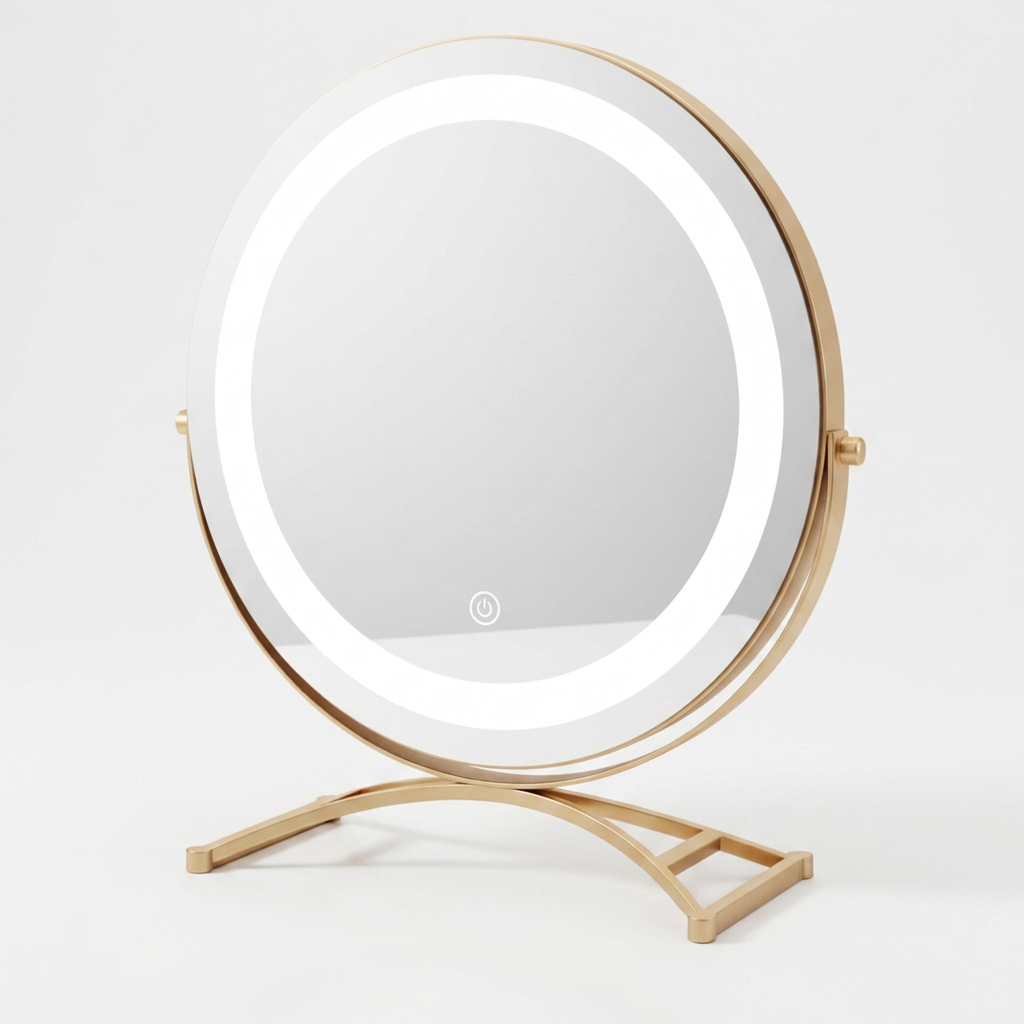 Studio-Series Touch Cordless LED Vanity Mirror in a backstage-style dressing area