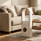 Trusted Silent Portable Air Conditioner beside a living room sofa