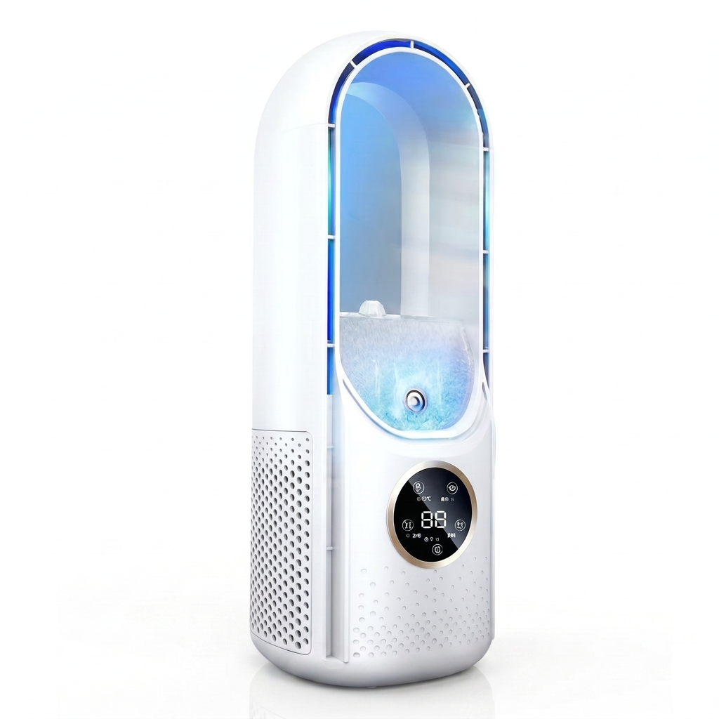 Trusted Silent Portable Air Conditioner - white background studio shot