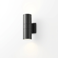 Contemporary-Design LED Waterproof Solar Outdoor String Lights glowing at a backyard fire pit