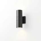 Contemporary-Design LED Waterproof Solar Outdoor String Lights glowing at a backyard fire pit