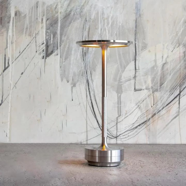 Cordless Rechargeable Table Lamp, IP66 Touch Dimming