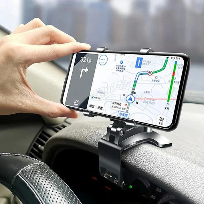 360° Rotating Car Phone Holder for Dashboard Navigation