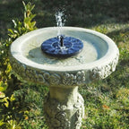 Solar Fountain Pump for Birdbath with Spray Nozzles