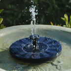 Solar Fountain Pump for Birdbath with Spray Nozzles