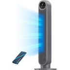 Quiet Bladeless Tower Fan, 8 Speeds & 90° Oscillation
