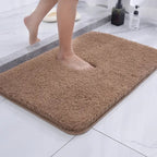 Absorbent Microfiber Bath Rug with Non-Slip Backing