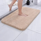 Absorbent Microfiber Bath Rug with Non-Slip Backing