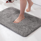 Absorbent Microfiber Bath Rug with Non-Slip Backing