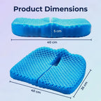 Honeycomb Gel Seat Cushion with Non-Slip Cover