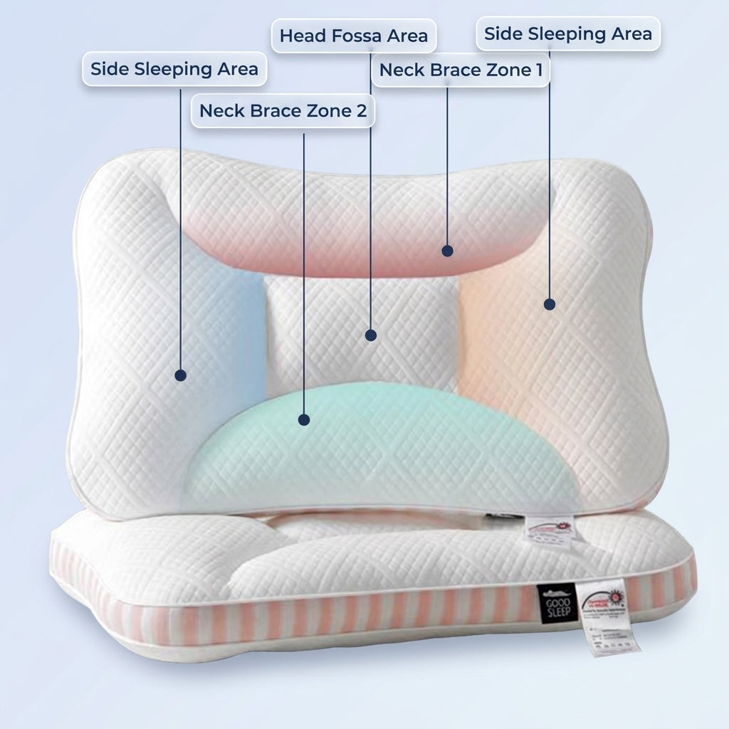 Quilted Bed Pillow with Low, Medium & High Loft Options