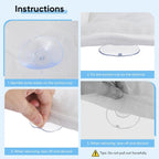 Full-Body Bathtub Pillow with Suction Cups and Air Mesh