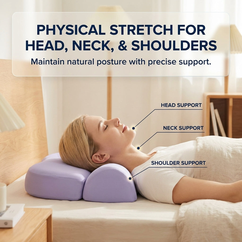 Zoned Contour Memory Foam Pillow for Side & Back Sleep