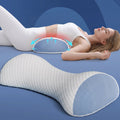 Contoured Lumbar Support Pillow with Memory Foam