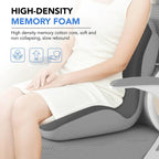 Memory Foam Seat Cushion with Integrated Back Support