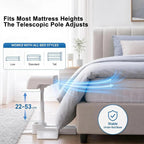Rechargeable Bed Cooling Fan with Remote and 5 Speeds