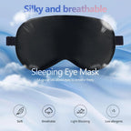 Cooling Gel Sleep Mask with 3D Contoured Eye Cups