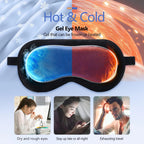 Cooling Gel Sleep Mask with 3D Contoured Eye Cups