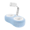 Adjustable Phone and Tablet Pillow Stand with Trays