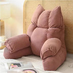 Reading Backrest Pillow with Armrests & Shredded Foam