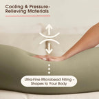 Adjustable Full Body Pregnancy Pillow with Cotton Cover