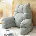 Reading Backrest Pillow with Armrests & Shredded Foam