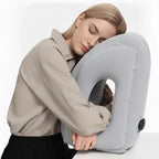 Inflatable Travel Pillow for Forward-Lean Seated Rest