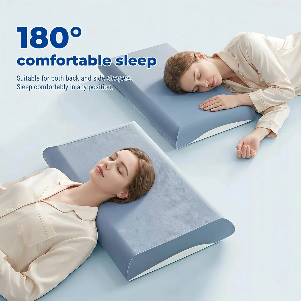 Concave Cervical Memory Foam Pillow for Sleep Support