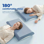 Concave Cervical Memory Foam Pillow for Sleep Support