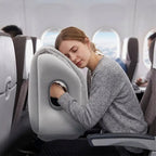 Inflatable Travel Pillow for Forward-Lean Seated Rest