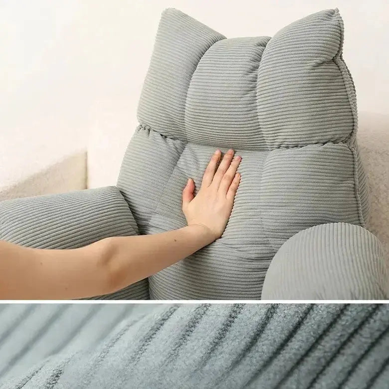 Reading Backrest Pillow with Armrests & Shredded Foam