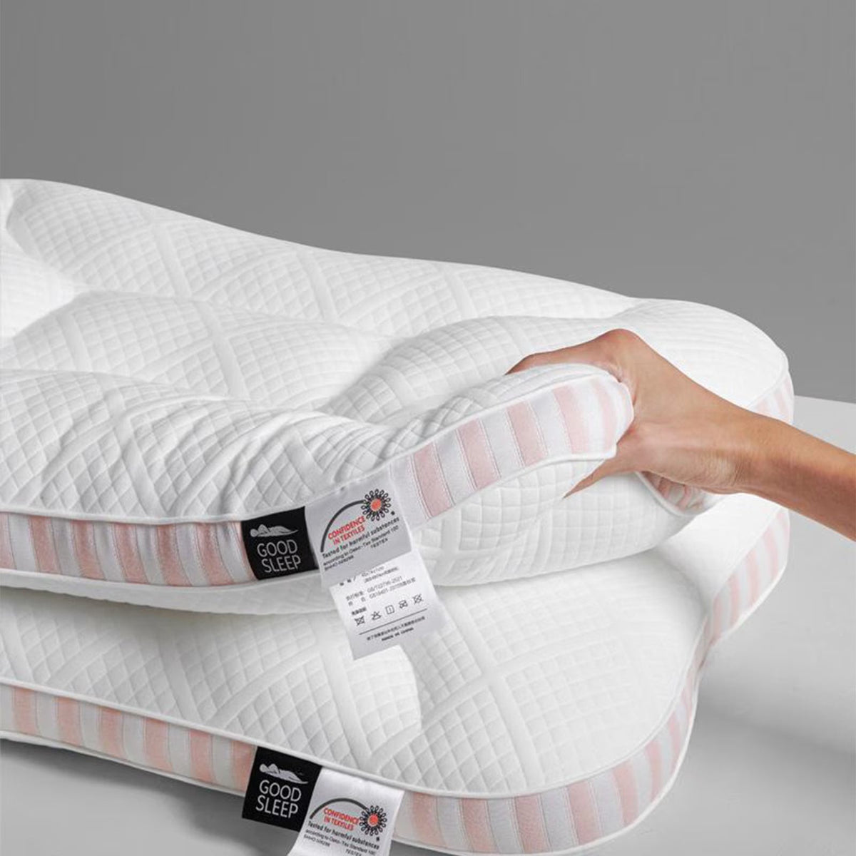Quilted Bed Pillow with Low, Medium & High Loft Options