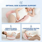 U-Shaped Maternity Support Pillow with Cotton Cover