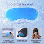 Cooling Gel Sleep Mask with 3D Contoured Eye Cups