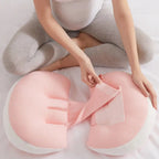 U-Shaped Maternity Support Pillow with Cotton Cover