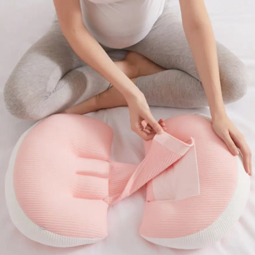 U-Shaped Maternity Support Pillow with Cotton Cover