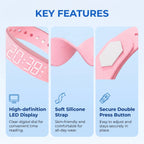 Silent Vibrating Alarm Watch with Pedometer & LED Display