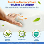 Memory Foam Arm Pillow for Side Sleepers with Arm Channels