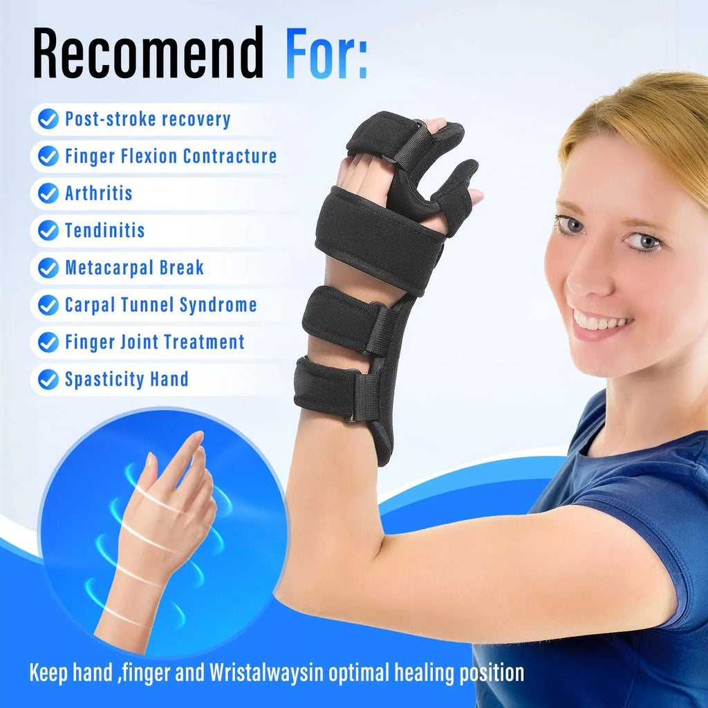 Adjustable Hand & Finger Support Brace for Rest