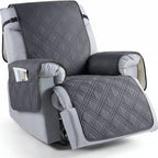 Waterproof Microfiber Recliner Cover with Storage Pockets