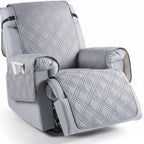 Waterproof Microfiber Recliner Cover with Storage Pockets