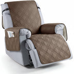 Waterproof Microfiber Recliner Cover with Storage Pockets